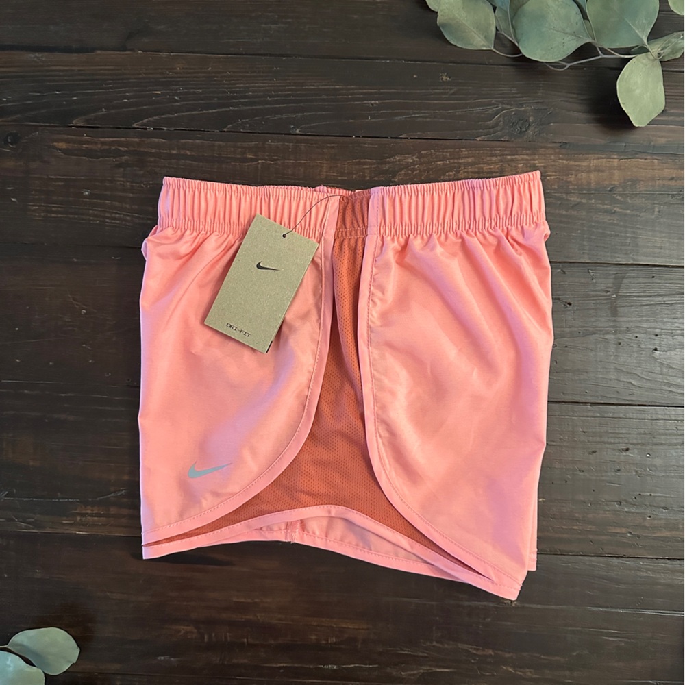 Nike Dri-FIT Pink Coral Running Shorts with Elastic Waistband XS